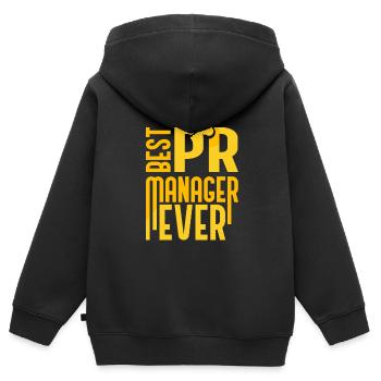 Best Pr Manager Ever Public Relations Profession - Kids Premium Organic Zip-up Hoodie - black - Back - AI Model Kid Male (0cm)