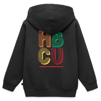 Hbcu For Proud African Americans - Kids Premium Organic Zip-up Hoodie - black - Back - AI Model Kid Male (0cm)