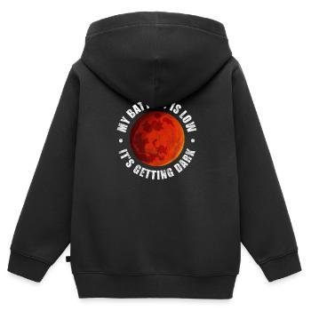 Mars - Sweat Premium à capuche zippé enfant bio - noir - Dos - AI Model Kid Male (0cm)