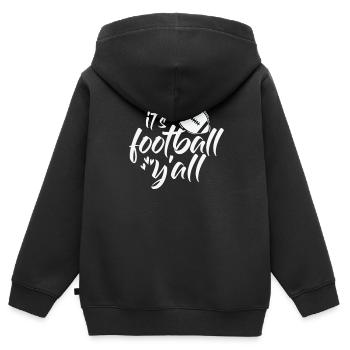 C’est Football Y’all America Sport Touchdown - Sweat Premium à capuche zippé enfant bio - noir - Dos - AI Model Kid Male (0cm)