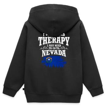 Nevada - Sweat Premium à capuche zippé enfant bio - noir - Dos - AI Model Kid Male (0cm)