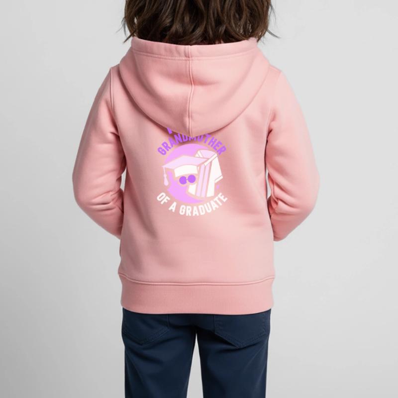 Stolze Großmutter Eines Absolventen Absolvent Kinder Premium Organic Zip Hoodie