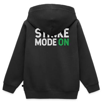 Bowl-design Pour les bowlers Bowling-player-sport - Sweat Premium à capuche zippé enfant bio - noir - Dos - AI Model Kid Male (0cm)