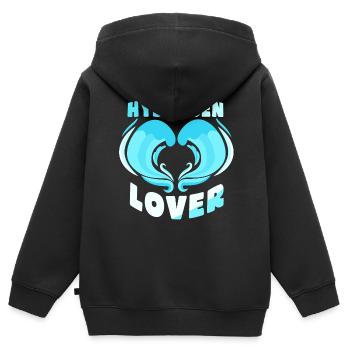 Hydrogen Lover Energy Element Hydrogen - Sweat Premium à capuche zippé enfant bio - noir - Dos - AI Model Kid Male (0cm)