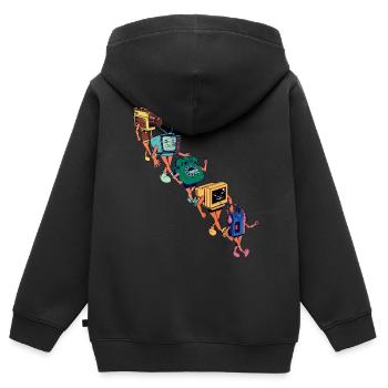Walkman und Freunde - Never Forget - Kinder Premium Organic Zip Hoodie - Schwarz - Hinten - AI Model Kid Male (0cm)