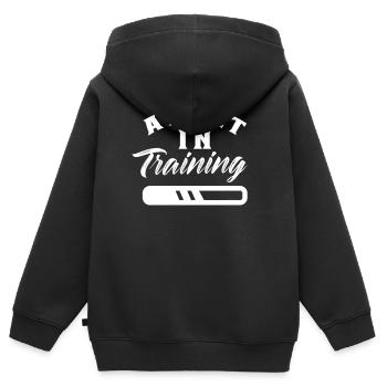 Erwachsener In Ausbildung Erwachsen Geburtstag - Kinder Premium Organic Zip Hoodie - Schwarz - Hinten - AI Model Kid Male (0cm)