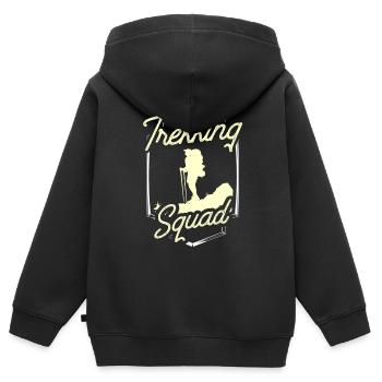 Trekking Team Randonneur - Sweat Premium à capuche zippé enfant bio - noir - Dos - AI Model Kid Male (0cm)
