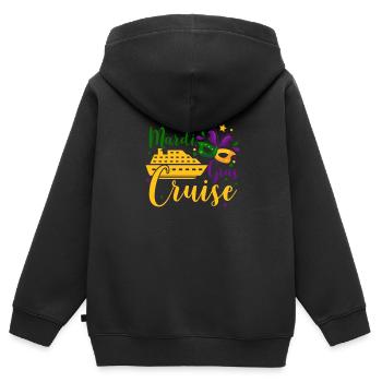 Kreuzfahrt Mardi Gras - Kinder Premium Organic Zip Hoodie - Schwarz - Hinten - AI Model Kid Male (0cm)