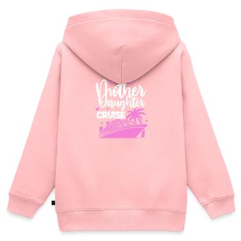 Kreuzfahrt Mutter Tochter - Kinder Premium Organic Zip Hoodie - Rosa - Hinten - AI Model Kid Female (0cm)