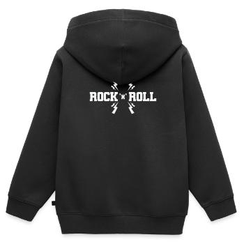 Rock 'n' Roll Genre Gitarre Musikstil - Kinder Premium Organic Zip Hoodie - Schwarz - Hinten - AI Model Kid Male (0cm)