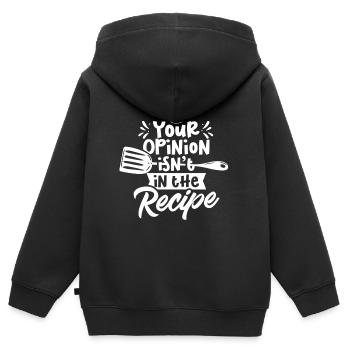 Votre avis n’est pas inclus dans la recette Mama - Sweat Premium à capuche zippé enfant bio - noir - Dos - AI Model Kid Male (0cm)