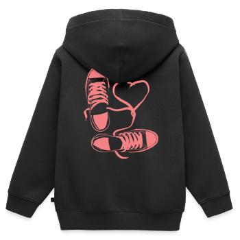 Schuh Schuhe Sportschuh Sneaker Halbschuh - Kinder Premium Organic Zip Hoodie - Schwarz - Hinten - AI Model Kid Male (0cm)