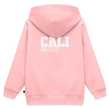 Cali Calisthenics Fitness Workout Körper - Kinder Premium Organic Zip Hoodie - Rosa - Hinten - AI Model Kid Female (0cm)