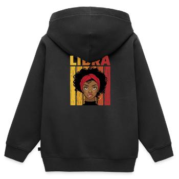 Balance - Sweat Premium à capuche zippé enfant bio - noir - Dos - AI Model Kid Male (0cm)