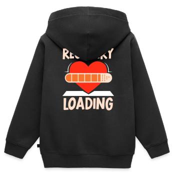 Erholung Laden Überlebender Erholen Patient - Kinder Premium Organic Zip Hoodie - Schwarz - Hinten - AI Model Kid Male (0cm)