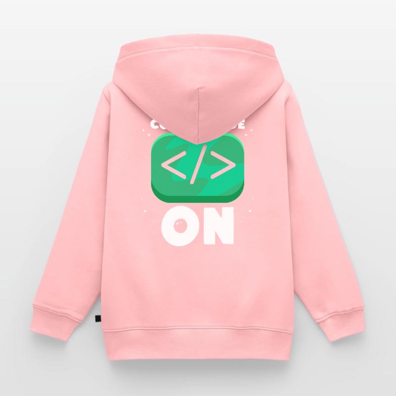 Programmiermodus Ein Programmierer Coding Coder Kinder Premium Organic Zip Hoodie