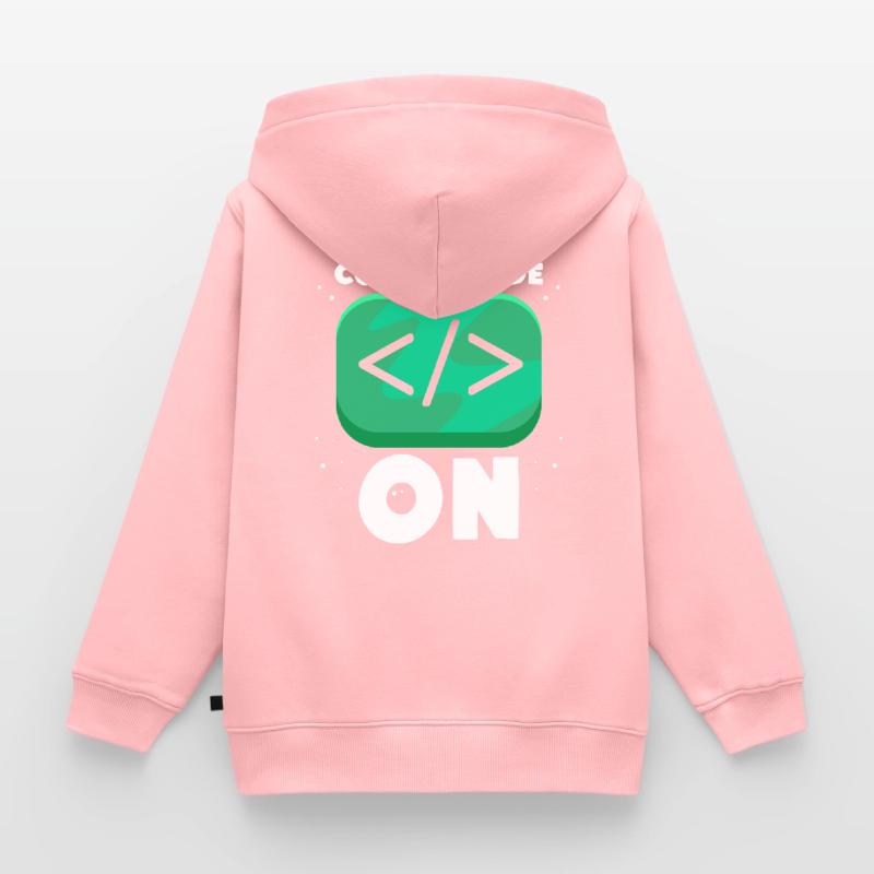 Programmiermodus Ein Programmierer Coding Coder Kinder Premium Organic Zip Hoodie