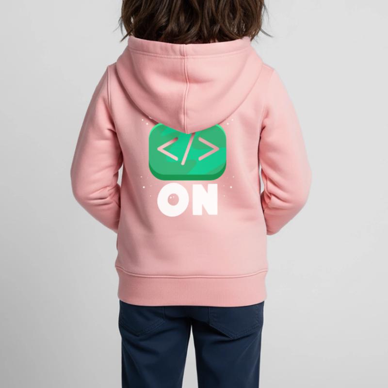 Programmiermodus Ein Programmierer Coding Coder Kinder Premium Organic Zip Hoodie