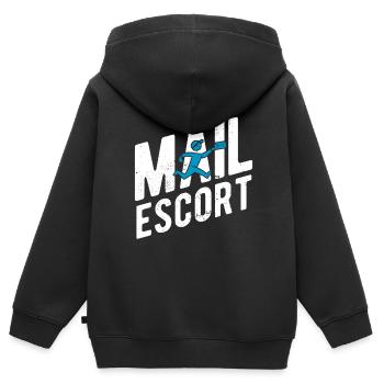 Briefträger Und Paket-Zusteller Für Postboten - Kinder Premium Organic Zip Hoodie - Schwarz - Hinten - AI Model Kid Male (0cm)