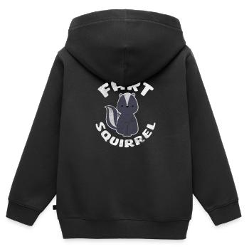 Skunk Stinker Stinker Skunk Cadeau - Sweat Premium à capuche zippé enfant bio - noir - Dos - AI Model Kid Male (0cm)