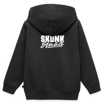 Stinktier - Kinder Premium Organic Zip Hoodie - Schwarz - Hinten - AI Model Kid Male (0cm)