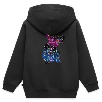 Lustige Koala-Geschenkidee - Kinder Premium Organic Zip Hoodie - Schwarz - Hinten - AI Model Kid Male (0cm)