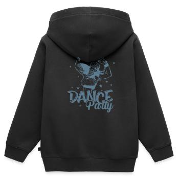 Dance Party Feiern tanzen Musik Freunde - Kinder Premium Organic Zip Hoodie - Schwarz - Hinten - AI Model Kid Male (0cm)
