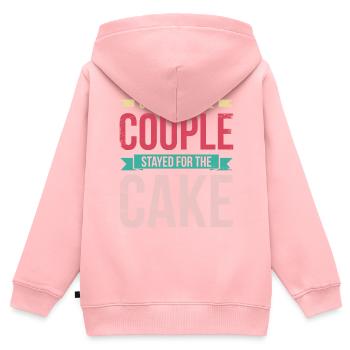 Kam Für Das Paar, Blieb Für Die Braut, Den - Kinder Premium Organic Zip Hoodie - Rosa - Hinten - AI Model Kid Female (0cm)