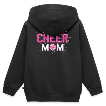 Cheer Mom Design Für Cheerleader Cheer - Kinder Premium Organic Zip Hoodie - Schwarz - Hinten - AI Model Kid Male (0cm)