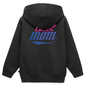 Cheer Mom Design Für Cheerleader Cheer - Kinder Premium Organic Zip Hoodie - Schwarz - Hinten - AI Model Kid Male (0cm)