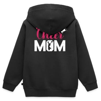 Cheer Mom Design Für Cheerleader Cheer - Kinder Premium Organic Zip Hoodie - Schwarz - Hinten - AI Model Kid Male (0cm)