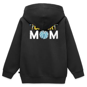 Cheer Mom Design Für Cheerleader Cheer - Kinder Premium Organic Zip Hoodie - Schwarz - Hinten - AI Model Kid Male (0cm)