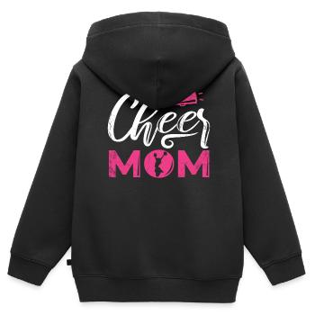 Cheer Mom Design Für Cheerleader Cheer - Kinder Premium Organic Zip Hoodie - Schwarz - Hinten - AI Model Kid Male (0cm)