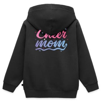 Cheer Mom Design Für Cheerleader Cheer - Kinder Premium Organic Zip Hoodie - Schwarz - Hinten - AI Model Kid Male (0cm)