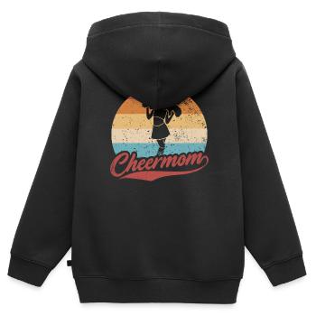 Cheer Mom Design Für Cheerleader Cheer - Kinder Premium Organic Zip Hoodie - Schwarz - Hinten - AI Model Kid Male (0cm)