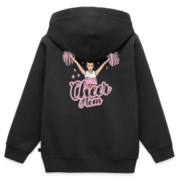 Cheer Mom Design Für Cheerleader Cheer - Kinder Premium Organic Zip Hoodie - Schwarz - Hinten - AI Model Kid Male (0cm)