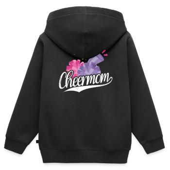 Cheer Mom Design Für Cheerleader Cheer - Kinder Premium Organic Zip Hoodie - Schwarz - Hinten - AI Model Kid Male (0cm)