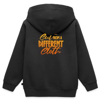 Hip Hop - Kinder Premium Organic Zip Hoodie - Schwarz - Hinten - AI Model Kid Male (0cm)