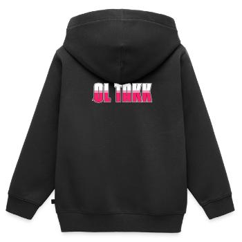 Norway - Kids Premium Organic Zip-up Hoodie - black - Back - AI Model Kid Male (0cm)