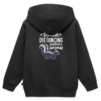 Skunk Stinker Stinker Skunk Gift - Kids Premium Organic Zip-up Hoodie - black - Back - AI Model Kid Male (0cm)