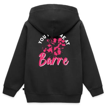 Du hattest mich bei Barre - Ballett-Tänzerin - Kinder Premium Organic Zip Hoodie - Schwarz - Hinten - AI Model Kid Male (0cm)