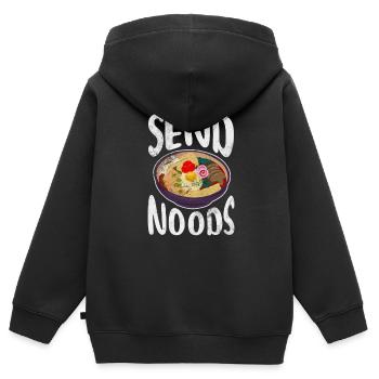 Ramen Japan Noodles Cadeau d’anime japonais - Sweat Premium à capuche zippé enfant bio - noir - Dos - AI Model Kid Male (0cm)