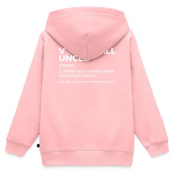 Volleyball Spieler Geschenk - Kinder Premium Organic Zip Hoodie - Rosa - Hinten - AI Model Kid Female (0cm)