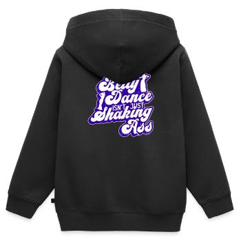 Bauchtanz ist nicht nur Arschwackeln Tänzerin - Kinder Premium Organic Zip Hoodie - Schwarz - Hinten - AI Model Kid Male (0cm)