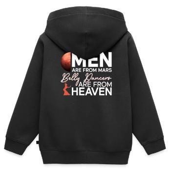 Danse du ventre Danseuse du ventre Danse Danseur Cadeau - Sweat Premium à capuche zippé enfant bio - noir - Dos - AI Model Kid Male (0cm)