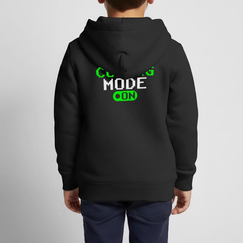 Programmiermodus Ein Coding Programmierer Coder Kinder Premium Organic Zip Hoodie