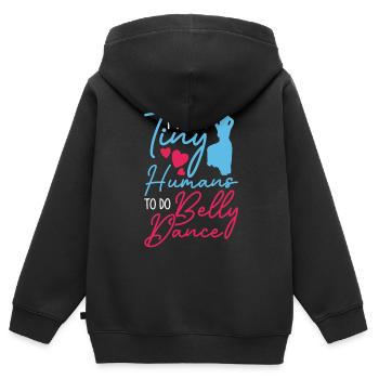 Danse du ventre Danseuse du ventre Professeur Danseur Cadeau - Sweat Premium à capuche zippé enfant bio - noir - Dos - AI Model Kid Male (0cm)