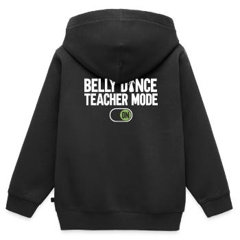 Danse du ventre Danseuse du ventre Professeur Danseur Cadeau - Sweat Premium à capuche zippé enfant bio - noir - Dos - AI Model Kid Male (0cm)