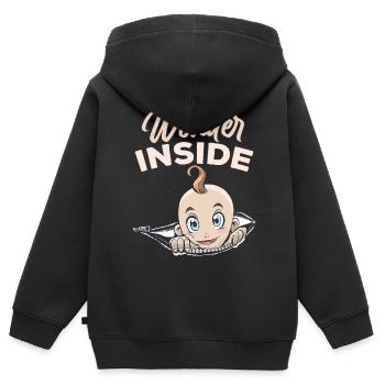 Miracles Inside Baby Inside Cute Pregnant - Kids Premium Organic Zip-up Hoodie - black - Back - AI Model Kid Male (0cm)