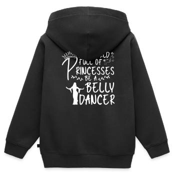 Danse du ventre Danseuse du ventre Danse Danseur Cadeau - Sweat Premium à capuche zippé enfant bio - noir - Dos - AI Model Kid Male (0cm)